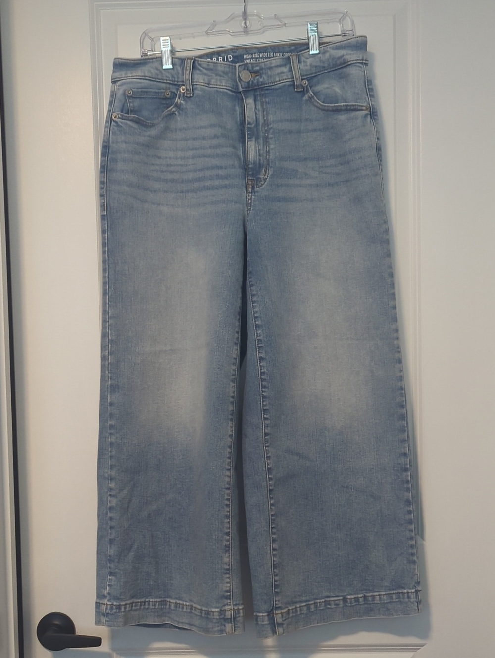 torrid Light Blue High-Rise Wide Leg Jeans